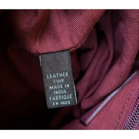 New FRYE Vivian Leather Large Boho Perforated and Whipstitched Fringe Tote Bag - Picture 9 of 11